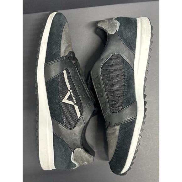 Diesel V-Staffetta S-Fleett Leather Sneakers Shoes Blue • Men’s 10.5 - Picture 5 of 11